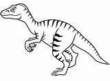 Velociraptor Dinosaur Dinosaurio Dinosaurios Perigoso Raptor Printcolorcraft Toppng Colorironline Coloringhome sketch template