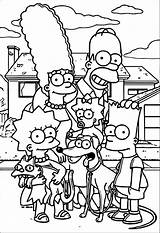 Simpsons Coloring Family Pages Street Printable Simpson Colouring Sheets Cartoon Wecoloringpage Drawing Printables Choose Board sketch template