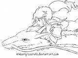 Ghibli Spirited Haku Chihiro Kimberly Miyazaki Howl Koi Getdrawings Divyajanani sketch template
