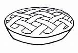 Pie Apple Clipart Coloring Pages Clipartmag sketch template
