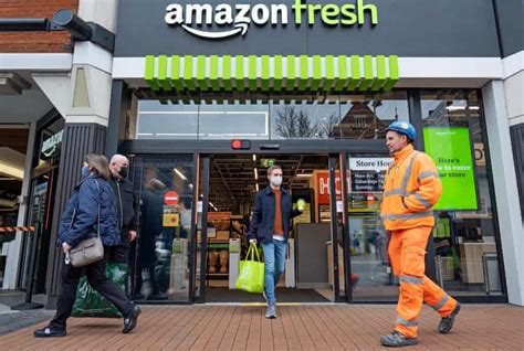 amazon fresh opens    grocery store  uk supermarkets  guardian