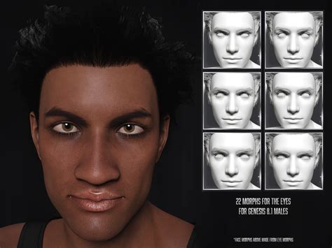 Tm Detailed Face Morphs For Genesis 8 1 Male Daz 3d