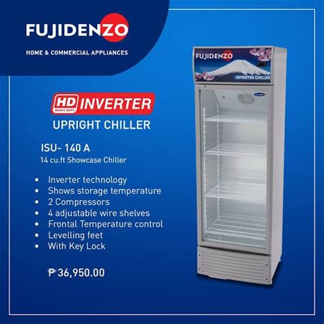 Fujidenzo Chiller Inverter 14cuft Tv And Home Appliances Kitchen