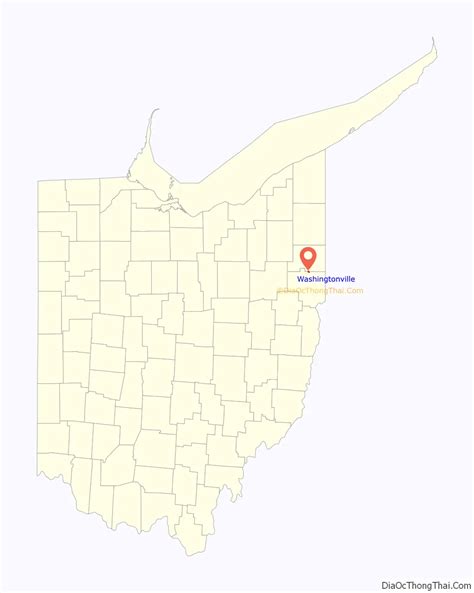 Map Of Washingtonville Village Ohio