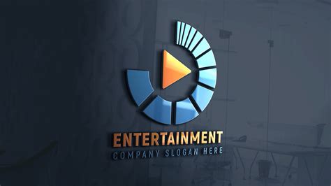 media entertainment logo design graphicsfamily