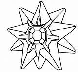 Pokemon Starmie Coloring Pages Staryu Pokémon Template Bryant Dez Sheet Colouring Drawings Draw Mega sketch template