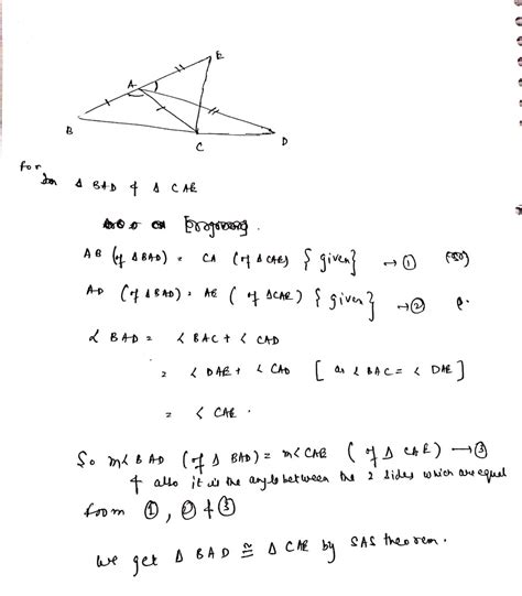 In A Given Figure Ab Ac Ad Ae And Angle Bac Angle Dae Free Download