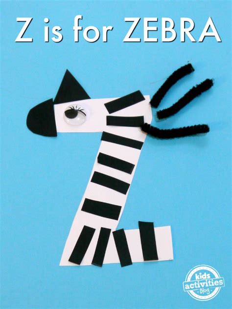 zebra letter  craft