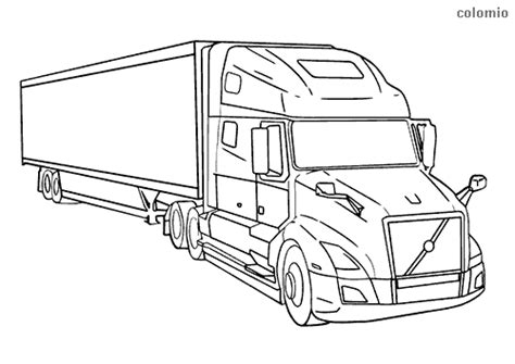 trailer coloring coloring pages