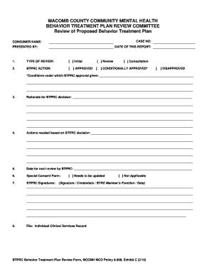 printable mental health treatment plan template forms fillable