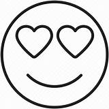 Emoji Heart Coloring Eyes Pages Smile Emoticon Face Happy Icon Icons Sketch Iconfinder Template Emoticons sketch template