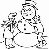 Winter Coloring Drawing Pages Snowman Christmas Scene Fun Clipart Scenery Cliparts Cartoon Drawings Santa Color Printable Sketch Catfish Getdrawings Library sketch template