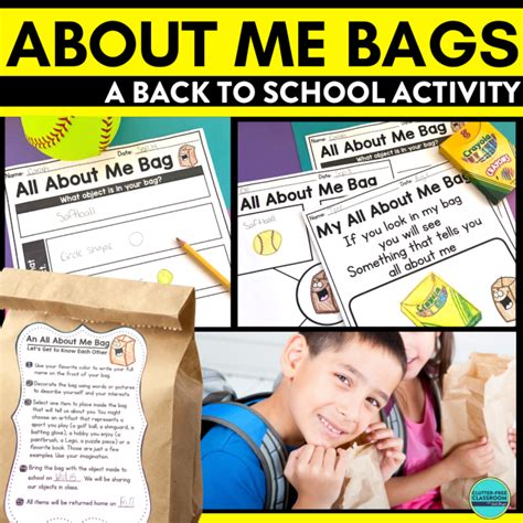 all about me bag activity ideas for elementary teachers in 2023