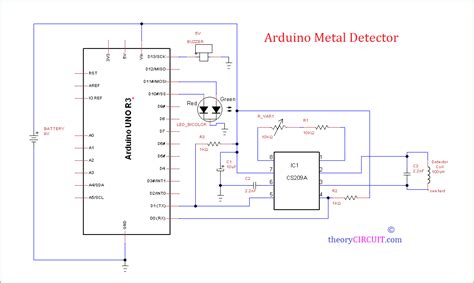pi metal detector circuit schematic diagram board