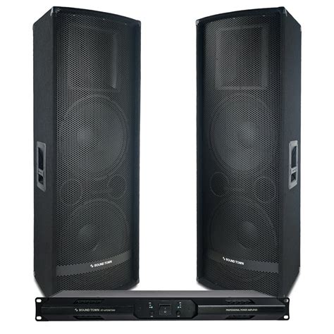 sound town professional pa speaker system   dual  passive pa speakers