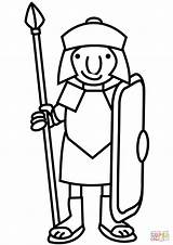 Roman Soldier Cartoon Coloring Drawing Pages Empire Ancient Printable War Emperor Clipart Color Dot Perfect Print Popular Getdrawings Clipartmag Getcolorings sketch template
