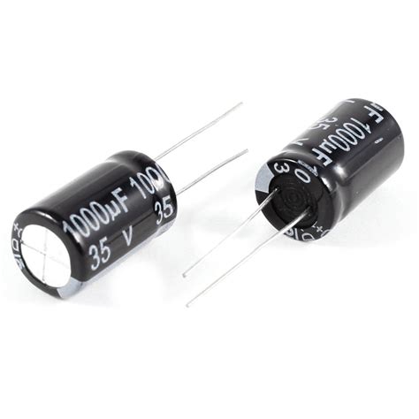 unique bargains  pcs uf   radial electrolytic capacitors black xmm walmartcom