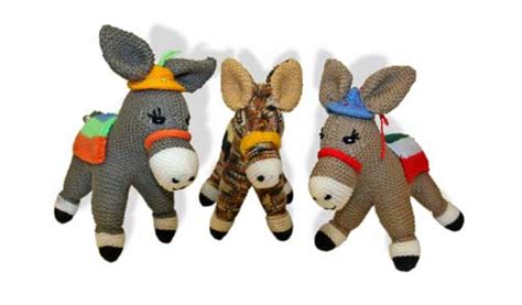 celebrate national knitting week   donkeys  distress