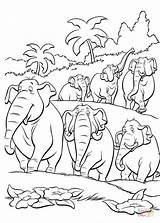 Coloring Elephant Indian Pages sketch template