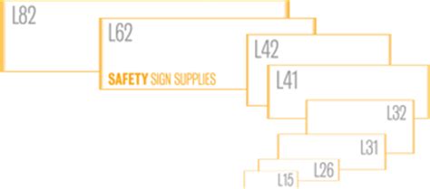 sign size guide safety sign supplies