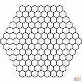 Coloring Tessellation Pages Honeycomb Printable Tessellations Patterns Pattern Hexagon Geometric Desenho Supercoloring Transparent Drawing Popular Sheets Shape sketch template