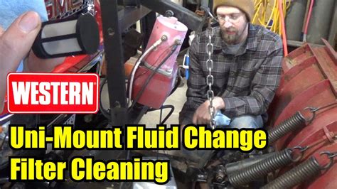 western unimount fluid change pump filter clean youtube