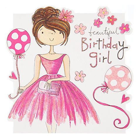 rachel ellen beautiful girl birthday card birthday wishes  kids