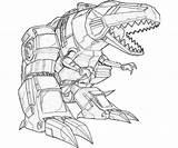 Dinobot Coloring sketch template