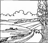 Landschappen Landschaften Paysages Malvorlagen Coloriages Animaatjes Malvorlagen1001 Précédent Colorier sketch template