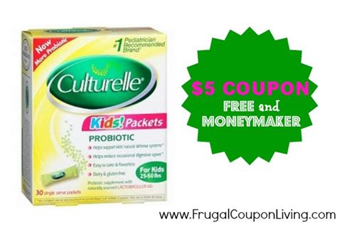 culturelle probiotic coupon  kids   moneymaker  cvs