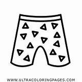 Pantalones Cortos sketch template
