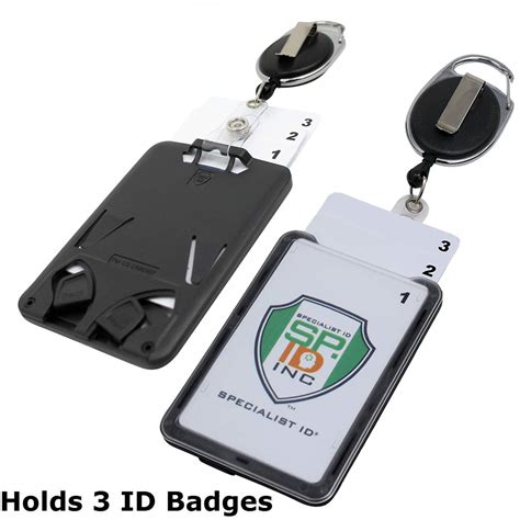 hard plastic  card badge holder  badge reel retractable id