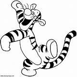 Coloring Pages Tigger Disney Print Printable Clipart Cartoon Cliparts Drawings Kids Clip Pooh Fun Winnie Color Colouring Cartoons Characters Popular sketch template