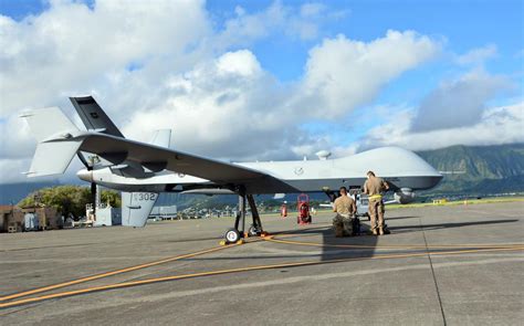 hunter killer reaper drones debut  hawaii  monthlong air force exercise stars  stripes