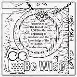 Coloring Wisdom Bible Sheets Verse Pages Treasure Colouring Fear Proverbs Lord Gems Box Childrens Children Activity Christian Scripture Popular Azcoloring sketch template