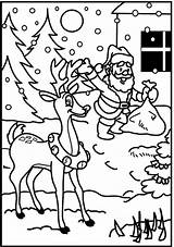 Rentier Rudolph Rudolf Craciun Babbo Colorat Weihnachten Planse Saluta Weihnachtsmann Malvorlagen Stampare P16 Kerstmis Desene Malvorlage Weihnachts Kleurplaten Weinachten Fon sketch template