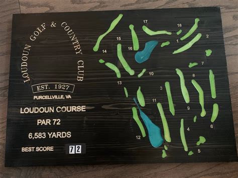 customized golf  maps   track   etsy