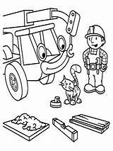Bob Builder Coloring Pages Kids Printable Drawing Color Print Getdrawings Getcolorings Comments sketch template