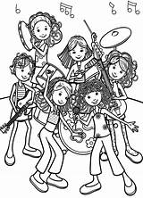 Coloring Groovy Pages Band Popular Library Clipart Cartoon sketch template