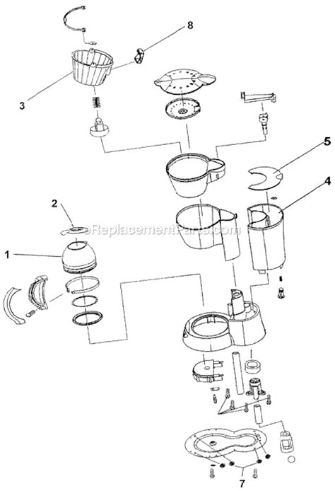 coffee sp parts list  diagram ereplacementpartscom