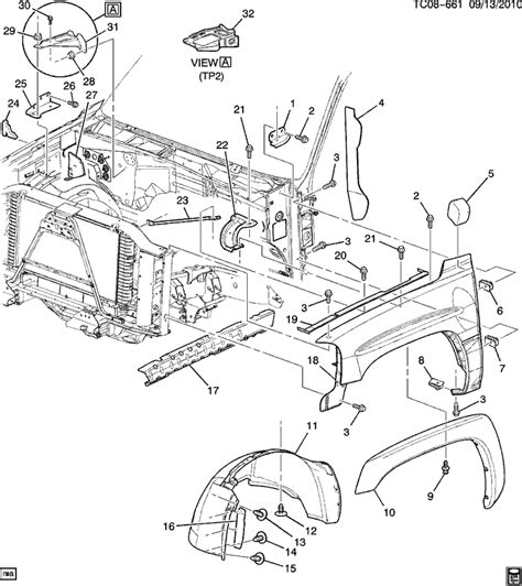 chevy silverado  qa parts diagrams   vortec engine frame