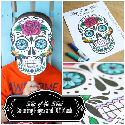 day   dead mask printable