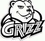 Coloring Pages Logo Grizzlies Memphis Warriors Bears Nba State Golden Chicago Lakers Drawing Team Basketball Madrid Real Grizzly Bear Drawings sketch template
