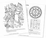 Coloring Catechism Luthers Seal Sheet Template Reformation Pages sketch template