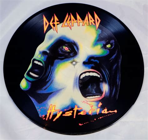 def leppard hysteria picture disc hard rock heavy metal vinyl album