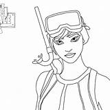 Fortnite Character sketch template