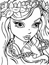 Coloring Pages Girls Color Cute Print Cool sketch template