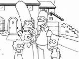 Simpsons Coloring Cartoons Pages Kb sketch template