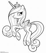 Pony Little Coloring Cadance Princess Pages Mermaid Unicorn Lcibos Secret Behind Choose Board sketch template