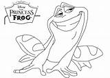 Frog Coloring Princess Pages Tiana Kids Print Printable Disney Leap Color Sheets Cartoon Frogs Clipart Drawings Drawing Colouring Getcolorings Book sketch template